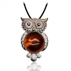 Collar Buho Cuarzo Ojo De Tigre Protecci