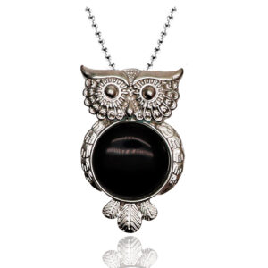 Collar Cuarzo Onix Buho Estuche