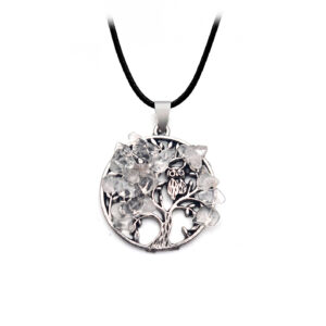Collar Arbol De La Vida Cuarzo Luna Estu