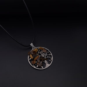 Collar Arbol De La Vida Ojo De Tigre