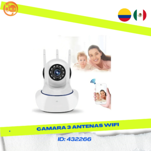 Cámara 3 Antenas Robótica Seguridad Wifi