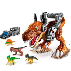 Dinosaurio Tiranosaurio Rex Con Autos