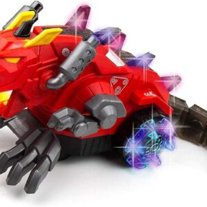 Dinosaurio Dragón Rojo Vapor Luces
