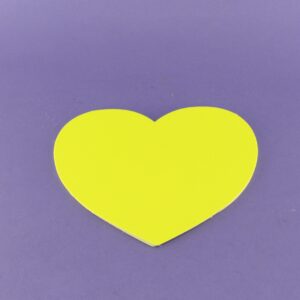 Hablador fluorescente corazon