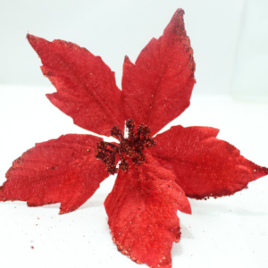 FLOR PIN NAVIDEÑO  COLOR ROJO