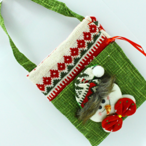 adorno bolsa navideña