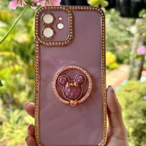 IPHONE 12 FUNDA ESTUCHE DIAMANTE LILA