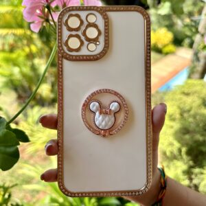 IPHONE 12 PROMAX FUNDA ESTUCHE DIAM ROSA