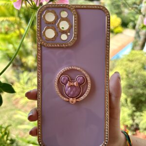 IPHONE 12 PROMAX FUNDA DIAMANTE LILA