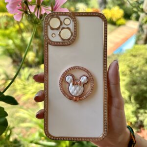 IPHONE 13 PRO  FUNDA BLANCO DIAMANTE POP