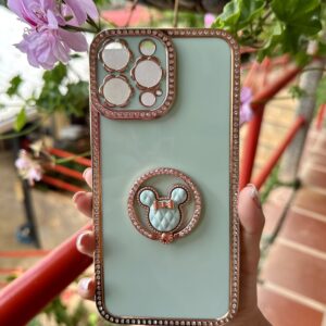 IPHONE 13 PRO MAX  FUNDA VERDE DIAMANTE