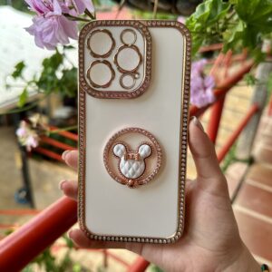 IPHONE 14 PRO  FUNDA BLANCO DIAMANTE POP