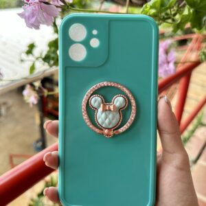 IPHONE 12 PRO FUNDA VERDE POP SOCKET