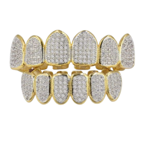Grillz Dorados de Lujo en Acero