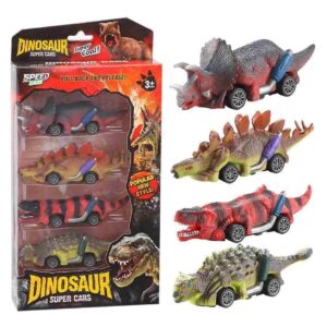Carros Dinosaurios Kit De Impulso Juguet