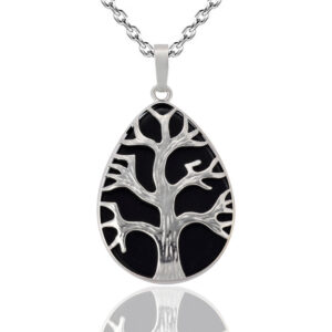 Collar Árbol De La Vida Cuarzo Onix Cade