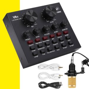 Tarjeta De Sonido Efectos V8 USB