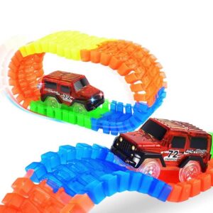 Magic Track Carro Luz Pista 56 Piezas