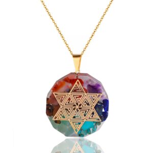 Collar Orgonita 7 Chakras Cuarzo Natural