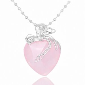 Collar Cuarzo Corazón Corbat Cuarzo Rosa