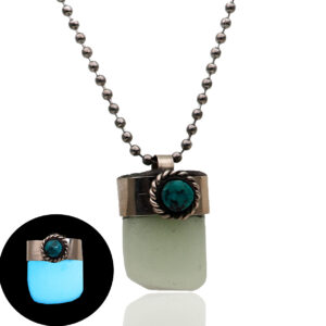 Collar Luminoso Cubo Luminoso Azul