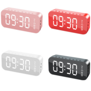 Reloj despertador con altavoz Bluetooth,
