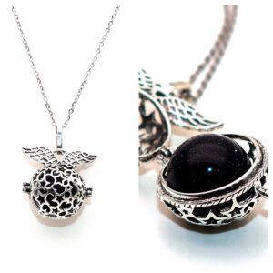 Collar Llamador Angel Onix Corazon