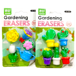 SET DE BORADORES KAWAII FIGURA CACTUS