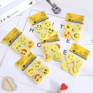 BORRADOR PEQUEÑO CON FIGURA EMOJIS X 4 U