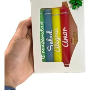 Velitas Navideñas Caja X5 Unidades ⚡