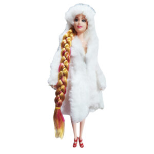 Muñeca Princesa Reina Vestido Lanoso