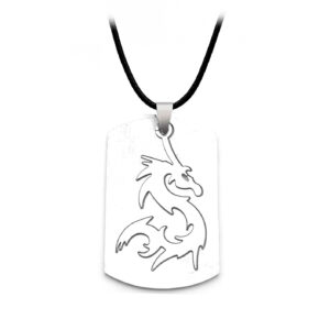 Collar Dragon Placa