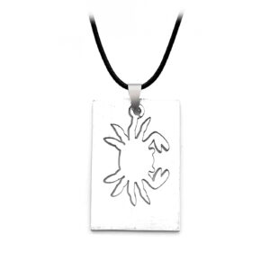 Collar Signo Zodiacal Placa Acero + Estu