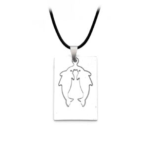 Collar Signo Zodiacal Placa Acero + Estu