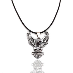 Collar Aguila Ave Plateado + Estuche
