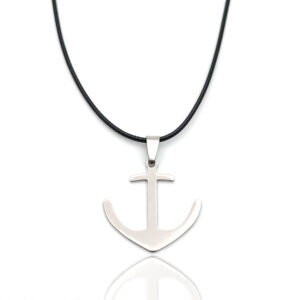 Collar Ancla Marinero Mar Acero + Estuch