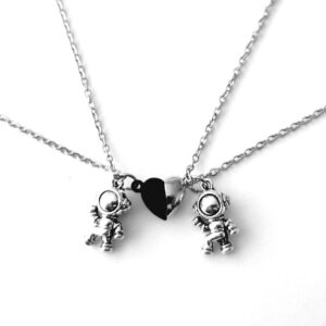 Collar Astronautas Imán Parejas Novios